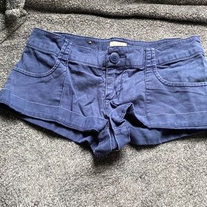 Navy blue booty shorts